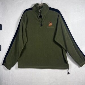 Vintage Warner Bros Scooby-Doo Fleece Pullover Green Quarter Zip Large 2000